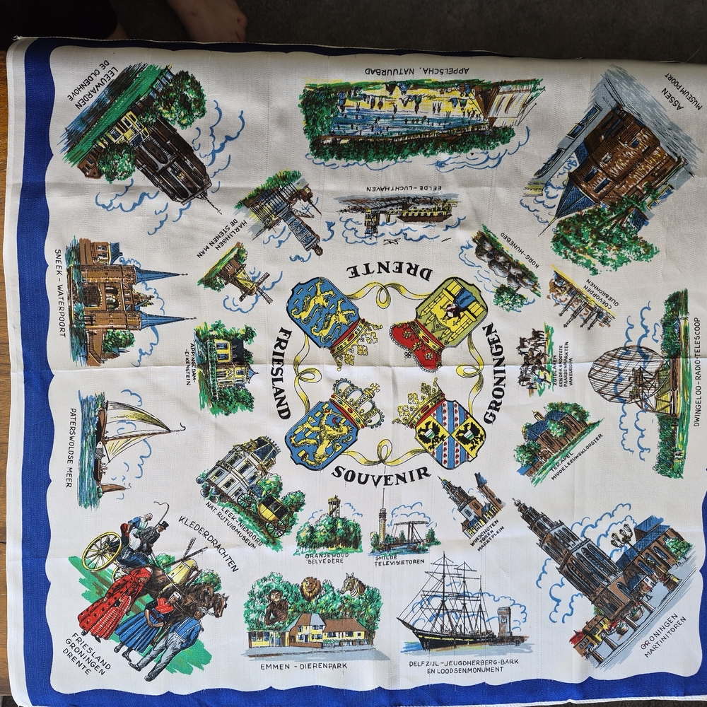 Vintage Souvenir Scarf